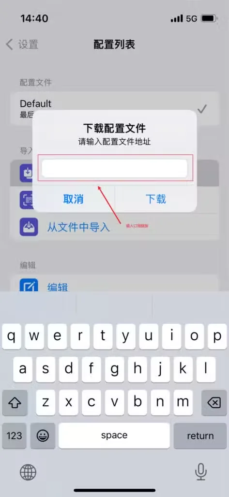 Stash 输入订阅地址